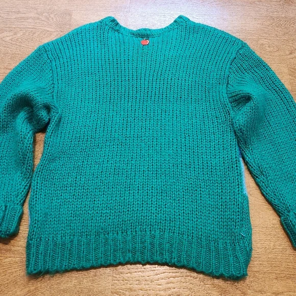 Lisa Says Gah Campagne Sweater Cottage Scene Knit Sweater Size Medium (No Tag) - Picture 3 of 6